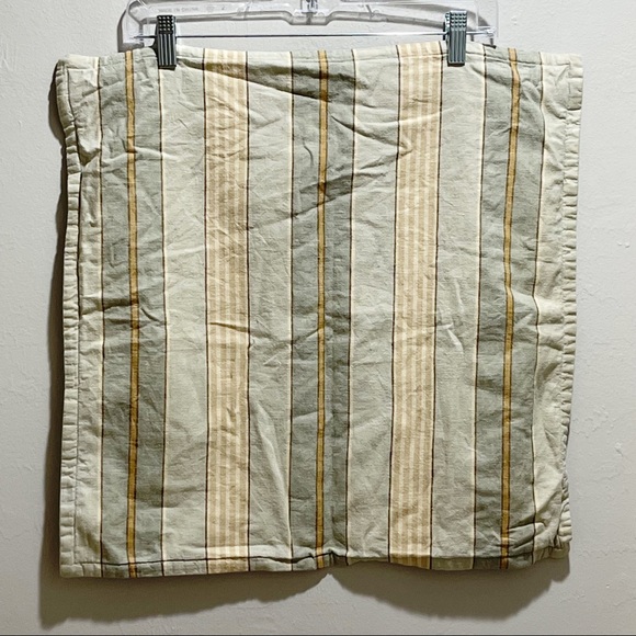 POTTERY BARN Blue Stripe Pillow Cover